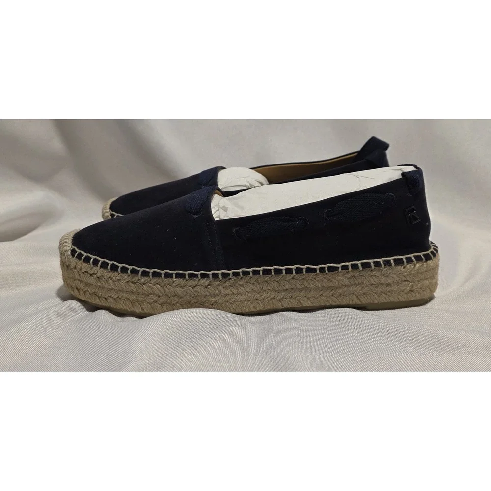 Ralph Lauren Purple‎ Label 800876132002 Women's Blue Suede Espadrille. Size 6.5